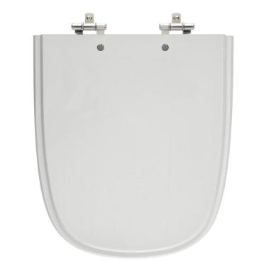 Imagem de Assento Sanitário Ibiza Cinza Platina (Claro) Tampa para Vaso Incepa de Madeira Laqueada