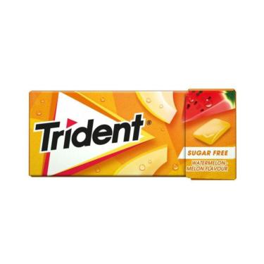 Imagem de Chiclete Trident Watermelon Melon Sem Açúcar Importado 14g
