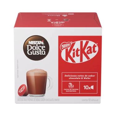 Imagem de Café em Cápsula Nescafé Dolce Gusto KitKat 10 Cápsulas 170g