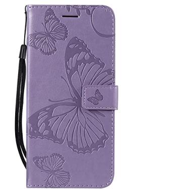 Imagem de Capa de telefone com alça de couro da moda Capa de carteira para Samsung Galaxy J5 J7 2016 J510 J710 J2 Core J4 Prime J6 Plus J8 Pro 2018 Flip PU, G6, roxo, para Samsung J6 Plus 2018