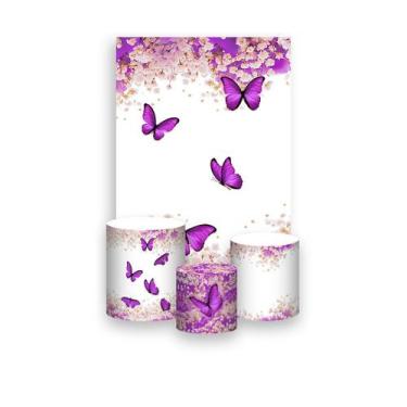 Imagem de Painel De Festa Vertical 1,50 x 2,20 + Trio De Capas Cilindro - Borbol