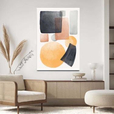 Imagem de Quadro Decorativo Para Sala Quarto  Hall Tela vertical Grande Formas A