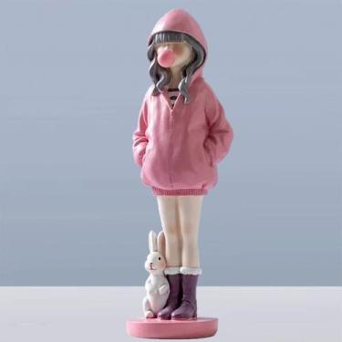 Imagem de Estatueta Decorativa Presente Quarto De Menina Enfeite Elegante - Resi