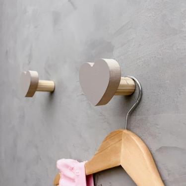 Imagem de 5 Ganchos de parede coração infantil decoração baby 5Cabb15c - Souveni