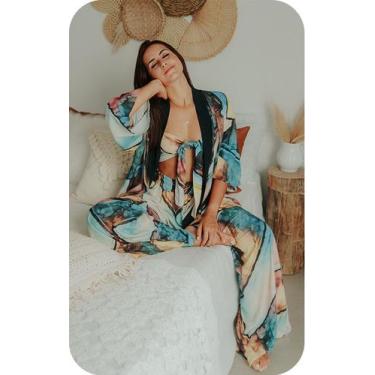 Imagem de Kimono Abstrato Rose - Clã Authentic Outfit, Único