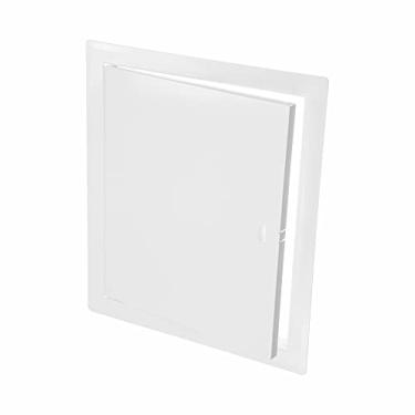 Imagem de Ecopro Vent Porta de acesso de metal branco de 25,4 cm x 30,5 cm. Painel de acesso ao eixo para encanamento, eletricidade, aquecimento, alarme.