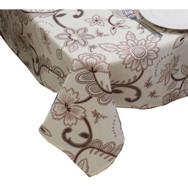 Imagem de Toalha de Mesa Retangular 6 Lugares Linhão Estampado 2,20m X 1,40m Gir