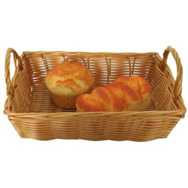 Imagem de Cesto Organizador Multiuso Marrom Hauskraft Rattan Lily