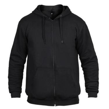 Imagem de Moletom De Zíper Blusa De Frio Masculina Com Bolso Top - Milene Store,