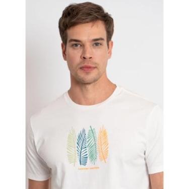 Imagem de Camiseta Estampada Aleatory Folhas Off-White-Masculino