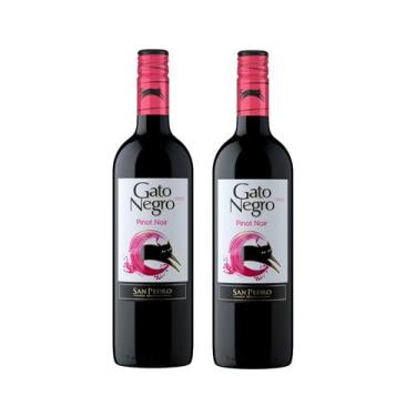 Imagem de Kit Vinho Gato Negro Pinot Noir Tinto Seco 750ml 2 unidades