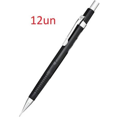 Imagem de Kit 12un Lapiseira 0.7 mm ponta fina Técnica Metal - Lynx produções