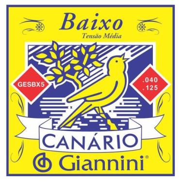Imagem de Corda  para Contrabaixo Giannini GESBX5 0.40-0.125 Super Leve