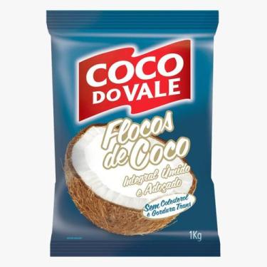 Imagem de Coco Flocos Úmido Adoçado 1kg - Do Vale - Coco Do Vale
