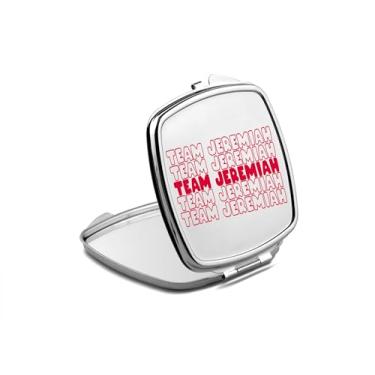 Imagem de Espelho compacto Team Jeremiah, presente da equipe Jeremiah, espelho fotográfico Team Jeremiah, espelho de maquiagem de viagem, espelho pequeno de mão, espelho de bolso portátil, ideia de aniversário