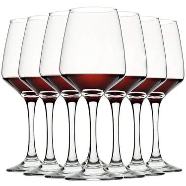 Imagem de Conjunto de taças de vinho C CREST 350mL (12 onças) de vidro transpare