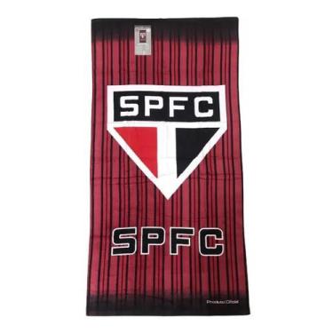 Imagem de Toalha de Banho Piscina Praia Brasão São Paulo 70cm x 140m  -  Buettne