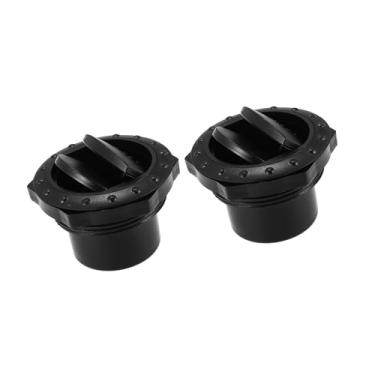 Imagem de REPAIROCK Defletor de Ar Condicionado Saída de Ventilação 60 mm Rodada A/C Saída de Ar para RV Ônibus Barco Iate Preto (conjunto de 2) Peças de Reposição Automóvel