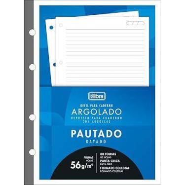 Imagem de Refil Tiliflex Colegial Académie 80 Folhas 90g - Caderno Argolado - Ti