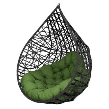 Imagem de Cadeira Balanço Ninho Suspenso Gota Tramado com Almofada Impermeável A