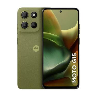 Imagem de Smartphone Motorola Moto G15 256GB 4GB RAM+8GB Ram Boost e Câmera 50MP com AI e Night Vision XT2521-2