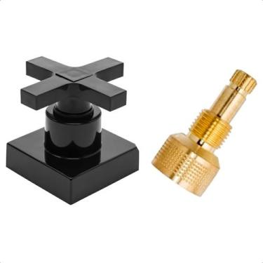 Imagem de Acabamento para Registro 1/2 3/4 e 1 Polegada Cruzeta Preto Black Abs 