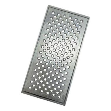 Imagem de Grelha Anti Insetos 15x30 Alumínio Perfurado Com Suporte - ES ATACADIS