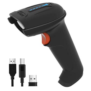 Imagem de Tera Scanner de código de barras QR 1D 2D sem fio e com fio com indicador de nível de bateria, leitor de código de barras impresso digital, sem fio, portátil, scanner de código de barras compacto,