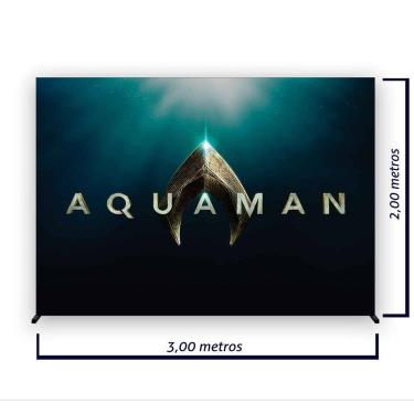 Imagem de Painel de Festa Retangular Aquaman Várias Medidas - Fera Print