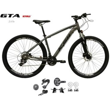 Imagem de Bicicleta Aro 29 Ksw Xlt Kit 2x9 Gta Sunrun Freio Disco K7 11/36 Pedivela 24/38d Garfo com Trava (Grafite, 19)