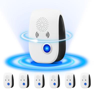 Imagem de LCUXOWX Pacote Com 6 Repelentes Ultrassônicos De Pragas - Repelente Interno Atualizado 2024, Controle Eletrônico Tomada Para Baratas, Formigas, Roedores, Ratos, Percevejos, Mosquitos E Aranhas, Casa