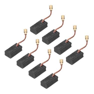 Imagem de PATIKIL Escovas de carbono 0,67 x 0,35 x 0,28 polegadas para motores elétricos, ferramenta elétrica, moedor angular, serra de mesa, reparo de peças sobressalentes, pacote com 8