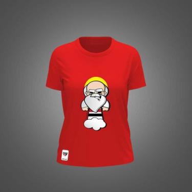 Imagem de Camiseta São Paulo Feminina Zé Carretilha Santo Paulo SPFC, Vermelho, 