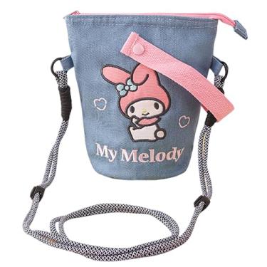 Imagem de Many Rainbows Bolsa tiracolo My Melody Denim com alça ajustável