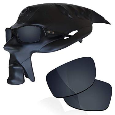 Imagem de Lentes polarizadas RockShell para óculos de sol Oakley Fives Squared, Black Metallic Mirrorfirm - Geekpolar, One Size