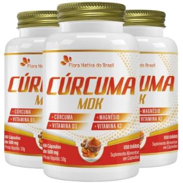 Imagem de KIT 3X Curcuma MDK 60 Cápsulas - Flora Nativa