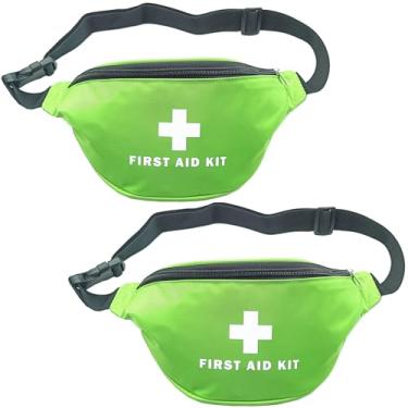 Imagem de Jipemtra 2 pochetes de primeiros socorros, bolsa de primeiros socorros, vermelha, bolsa de resgate de viagem, bolsa vazia para primeiros socorros, bolsa de remédios de sobrevivência, recipiente de