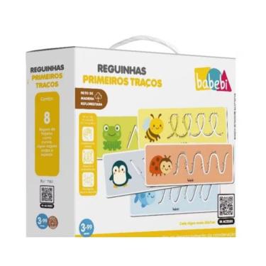 Imagem de RÉGUAS VAZADAS MEUS PRIMEIROS TRAÇOS - Brinquedo Educativo de Madeira 