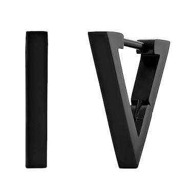 Imagem de Brincos de argola masculinos hipoalergênicos, resistentes a manchas - escolha de estilos, Metal, Sem pedra preciosa