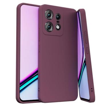 Imagem de Capa Capinha Compatível com Motorola Edge 60 Fusion e Edge 60 Aveludada Premium (VINHO)