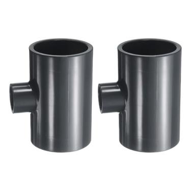 Imagem de HARFINGTON 3 peças de encaixe de PVC 2 x 3/10.2 cm, conector de 3 vias, acoplamento de tubulação de grau de construção, acessórios de cotovelo para esgoto, encanamento, tubo de drenagem, suprimentos