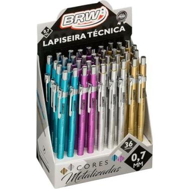 Imagem de Lapiseira 0.7Mm Tecnica Metalizada 4Cores (S) - BRW