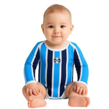 Imagem de Body Bebê Grêmio Campo Listrado Longo Oficial