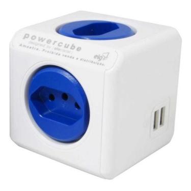 Imagem de Adaptador Múltiplo de Tomadas ELG - 4 Tomadas Bivolt - PWC-X4U