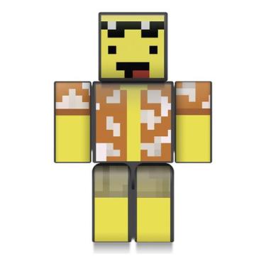 Imagem de Boneco Mel Streamer Jogo Mine Articulado Youtuber Game Craft - Algazar