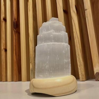 Imagem de Luminária Selenita Base Clara 18cm
