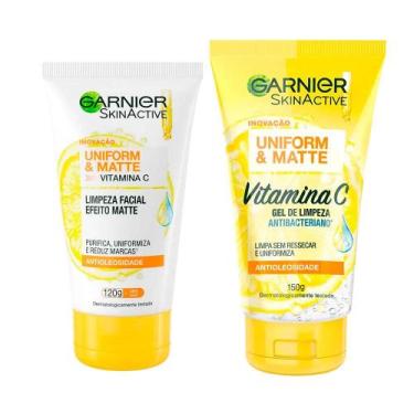Imagem de Garnier Kit  Gel de Limpeza Facial Skin Active + Gel de Limpeza Facial