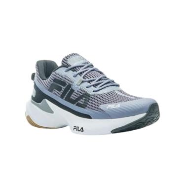 Imagem de Tênis Fila Recovery Masculino Caminhada Corrida Academia Treino (Azul/Cinza/Preto, BR, Adulto, Numérico, 38)