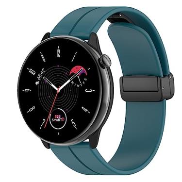 Imagem de Pulseira De Silicone Magnética 20mm Marca 123Smart Compativel com Active/Active 2/Galaxy Watch 3 41mm/Galaxy Watch 4 5 6 7 /Galaxy Watch 42mm R810/Gear Sport R600 / Gear S2 Classic R732 / GT 2 e 3 42mm
