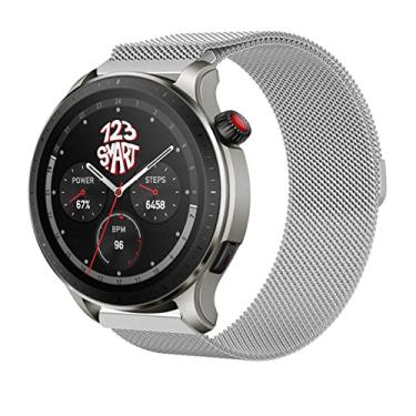 Imagem de Pulseira Milanese de Aço marca 123smart Compativel com GTR4 GTR 4 A2166 / GTR3 A1971 / GTR 3 Pro A2040 / GTR 2 A1952 / GTR 2e A2023 / Stratos 2 / Stratos 3